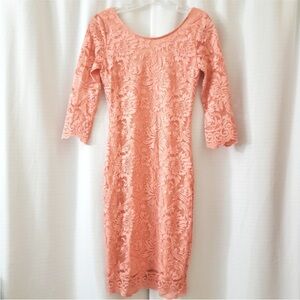 Lovely Day Coral Sheath Dress